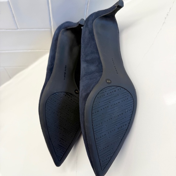 Alex Marie Noelli Women's Blue Suede Pointed Toe Pumps Size 10M Comfy Dressy - Picture 10 of 11